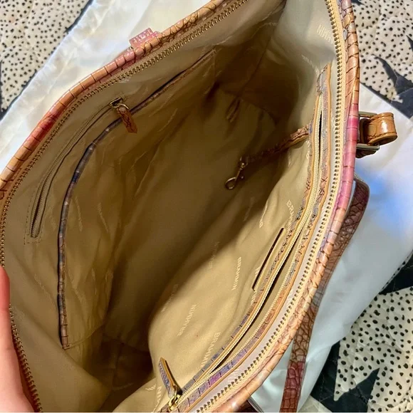 Brahmin Multicolor Croc-Embossed Tote - Picture 10 of 16